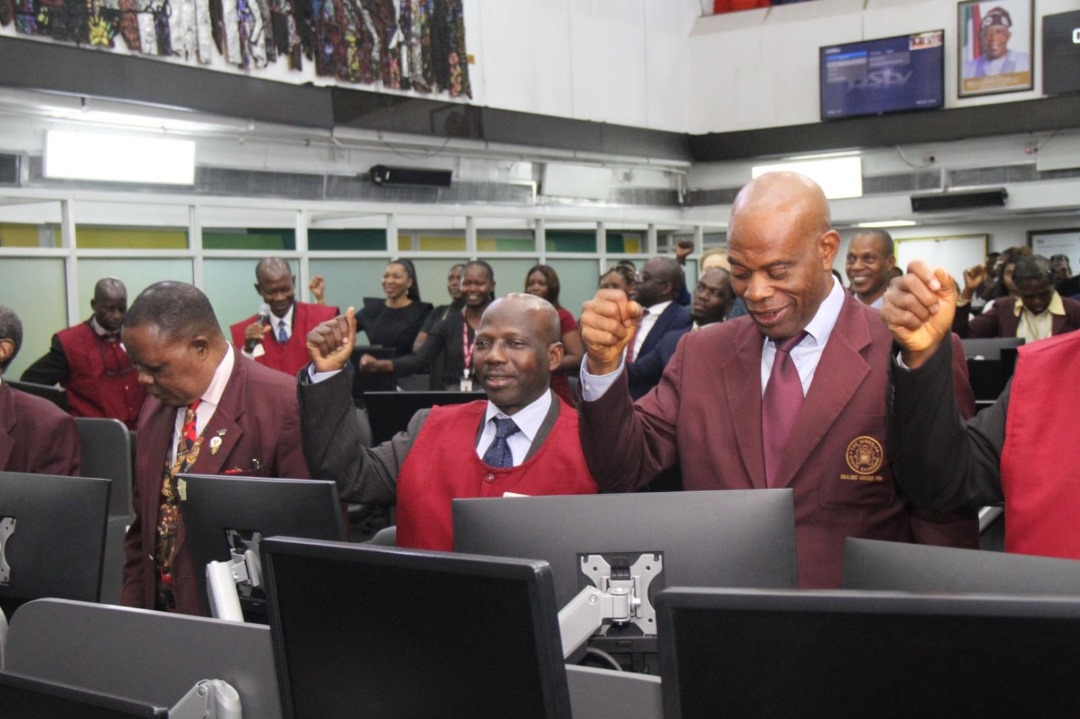 NGX floor members celebrate the AVA listing