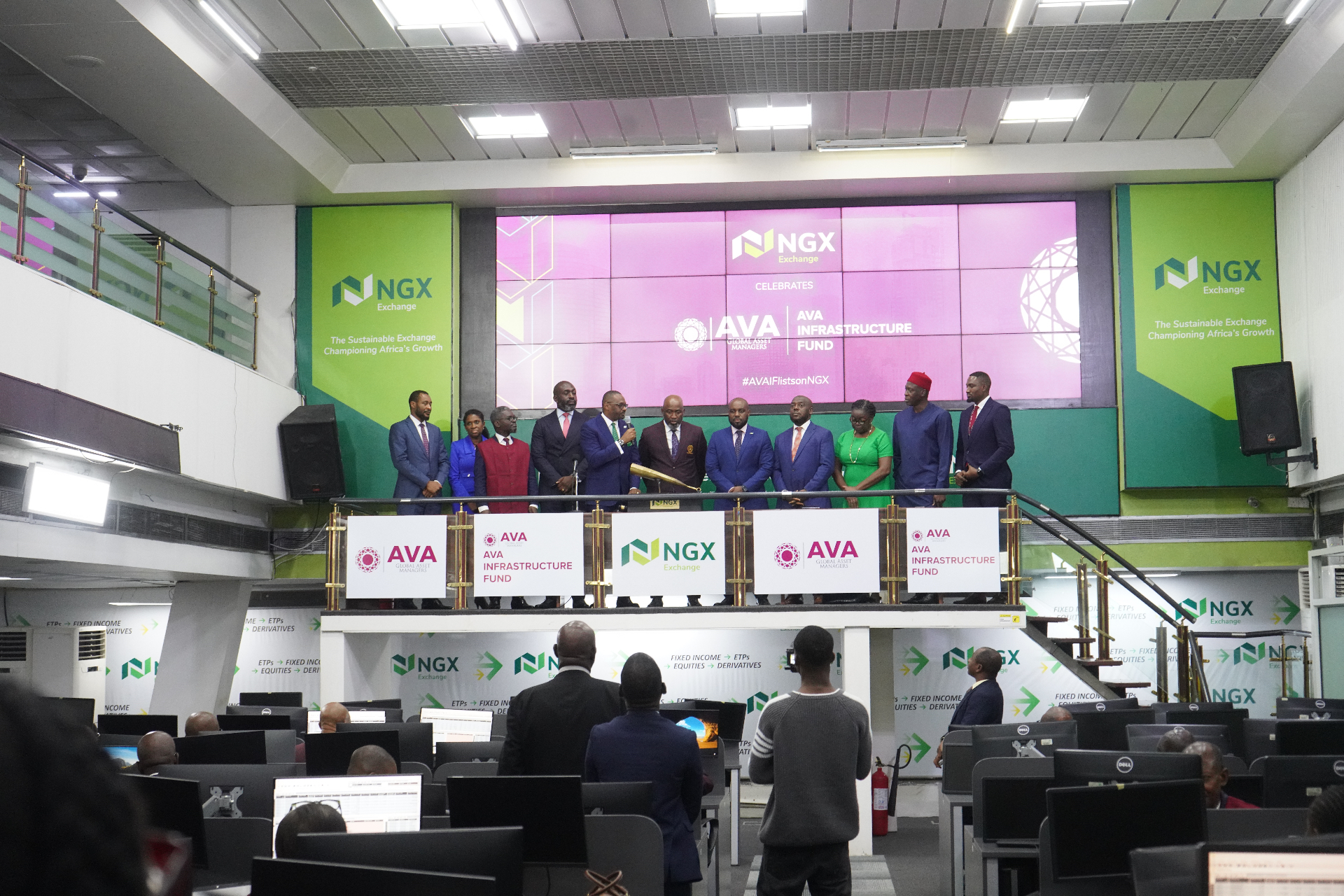 AVA Infrastructure Fund celebrated on the NGX trading floor