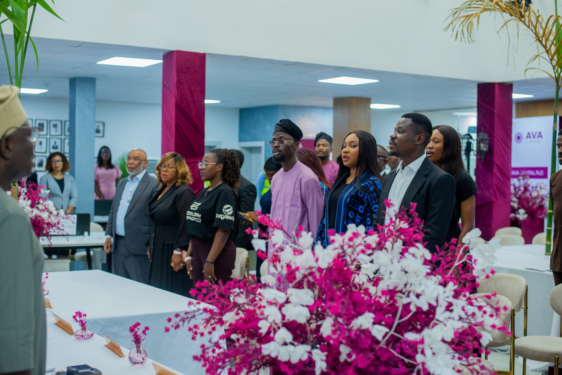 Shareholders and employees in attendance