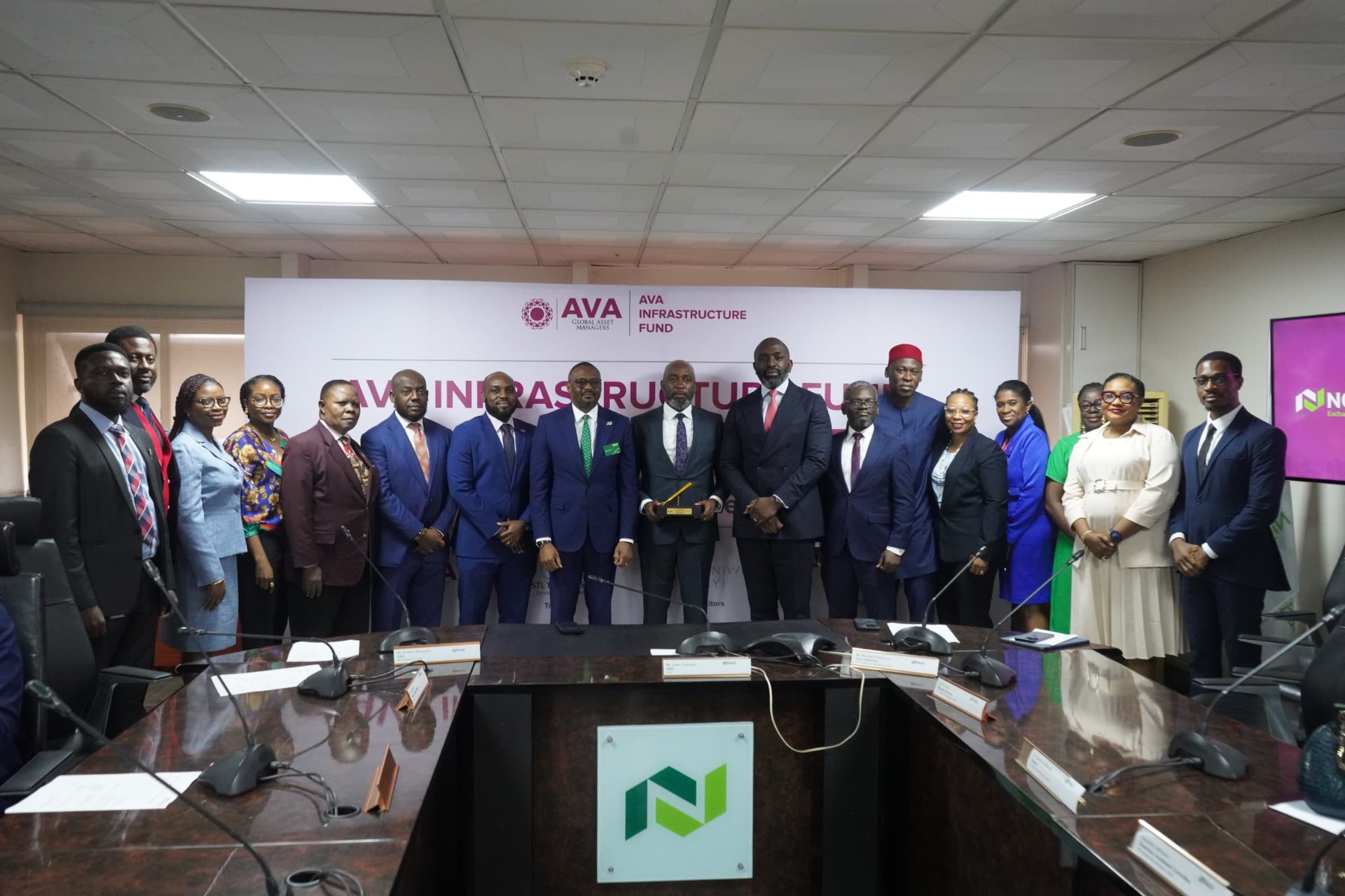 AVA team at the AVA Infrastructure Fund listing